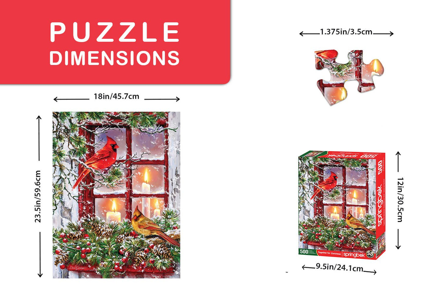 Together for Christmas 500 Piece Jigsaw Puzzle