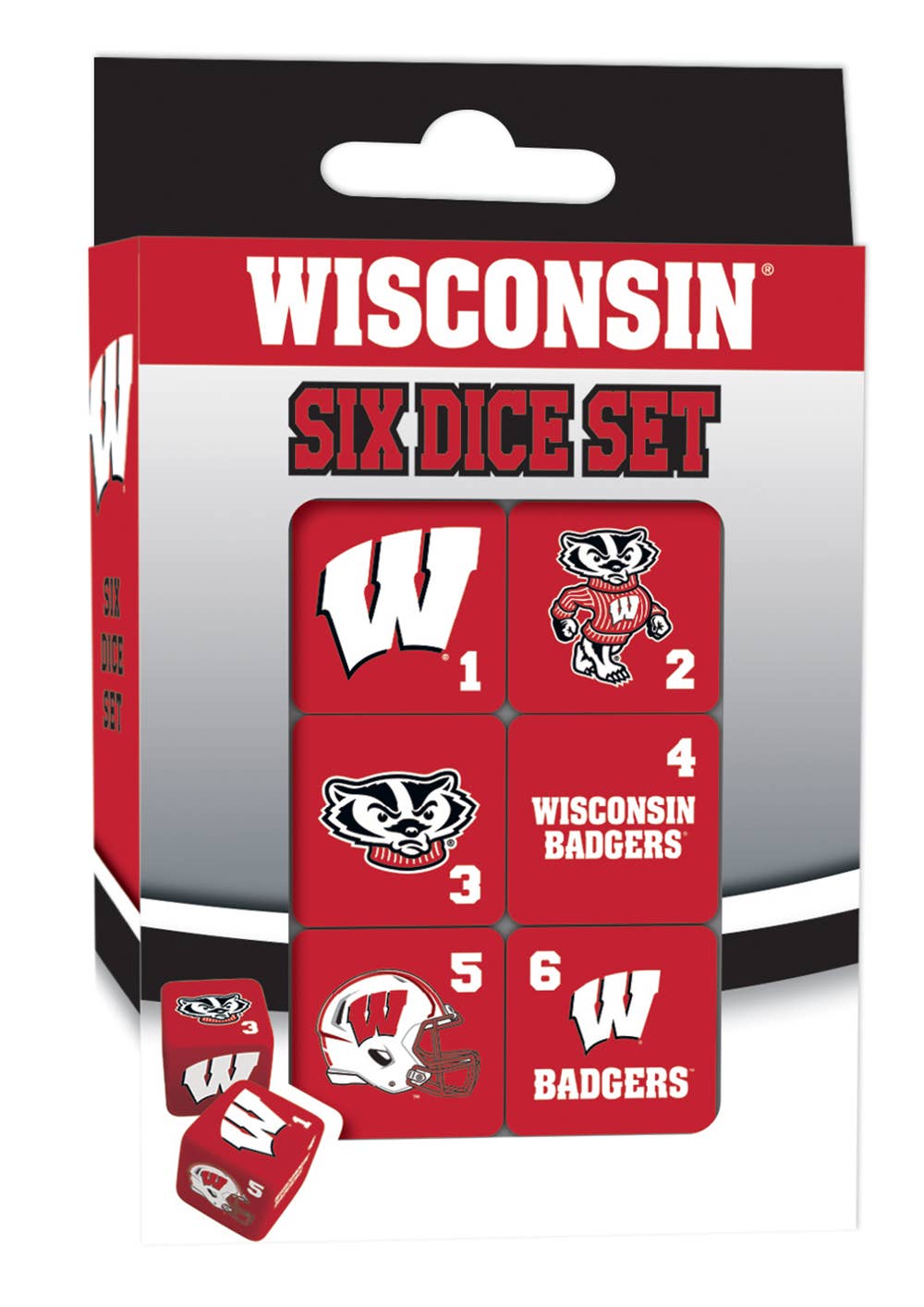 Wisconsin Badgers Dice Set