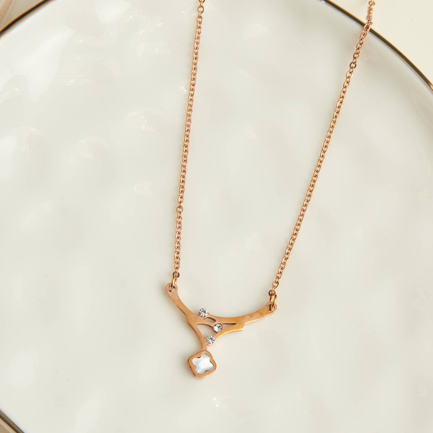 Sale - Hypoallergenic Stainless Steel Dainty Mop Necklace