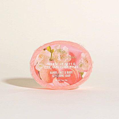 White Peach & Creamy Gardenia Glycerine Soap