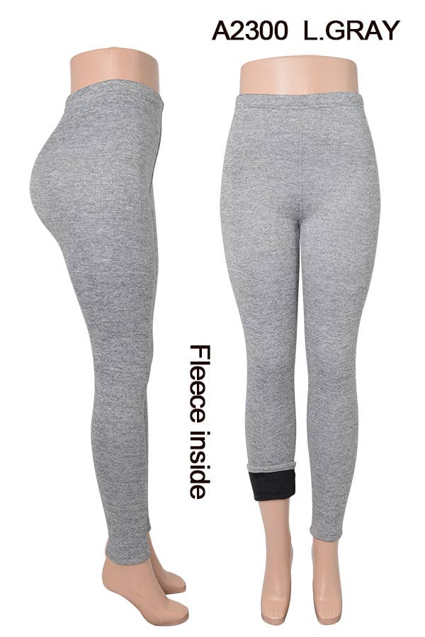 A2300 WINTER LEGGINGS FLEECE INSIDE MIXED SIZES 12PCS/PACK