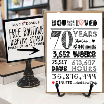 70th Birthday Cards / Anniversary / Gifts - Bulk