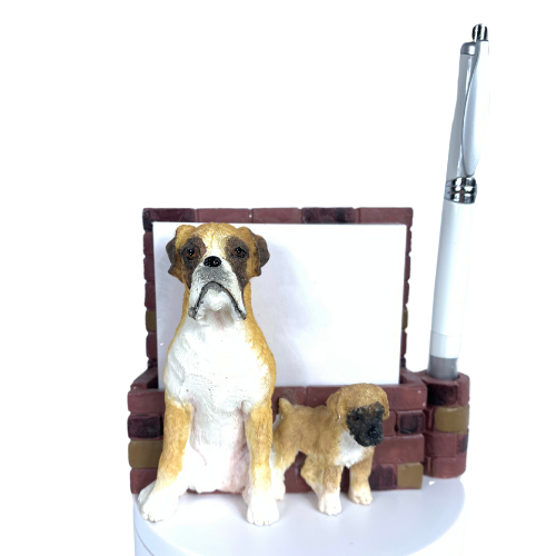Boxer, brindle uncropped XXX Note Holder