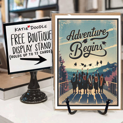 Graduation Cards w/Display Stand | Graduation Gifts 2025