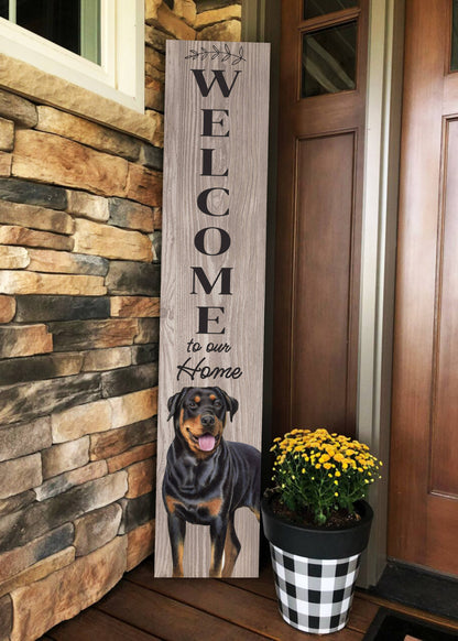 Rottweiler Welcome sign
