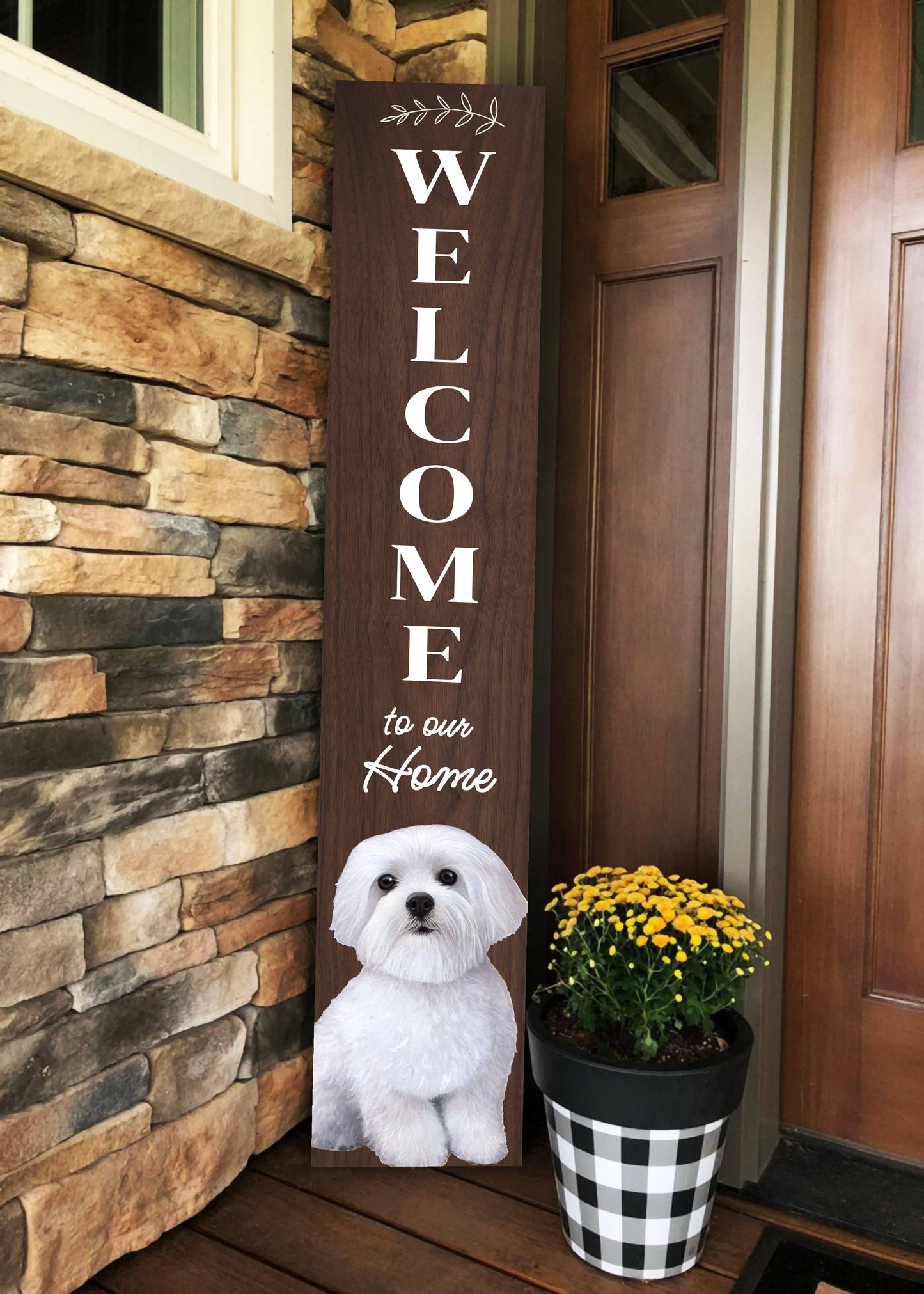 Bichon Frise Welcome sign