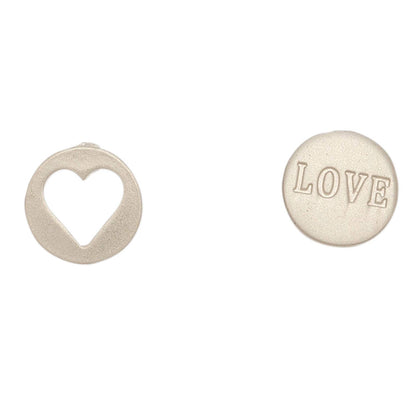 Sale - Stud Buds Cutout Heart Love Earrings