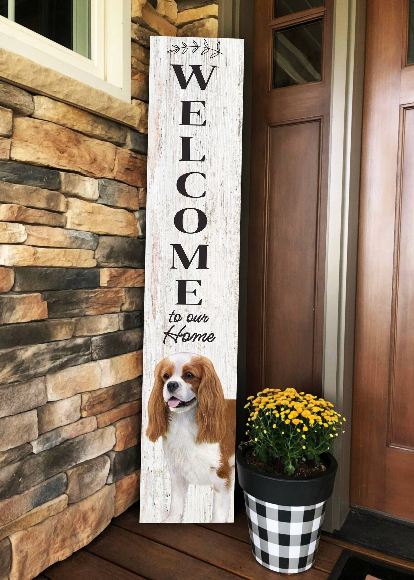 King Charles Cavalier Welcome sign