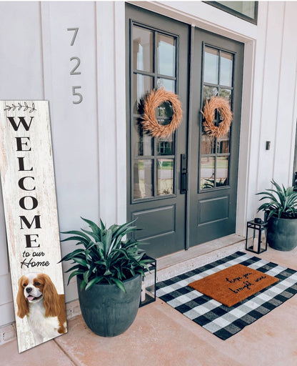 King Charles Cavalier Welcome sign