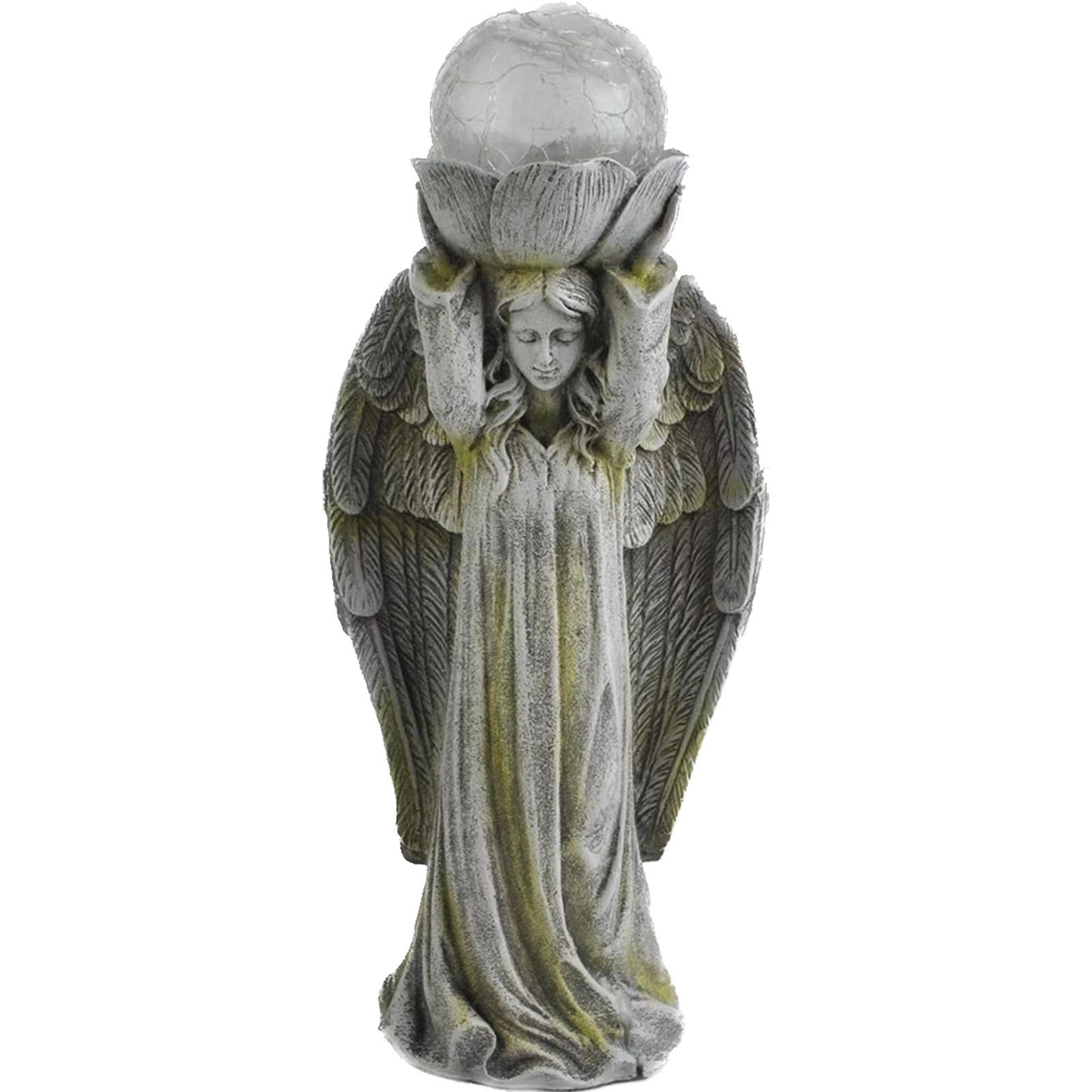 11.4" Solar Angel with Glass Ball