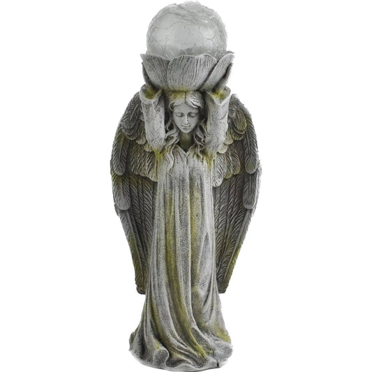 11.4" Solar Angel with Glass Ball
