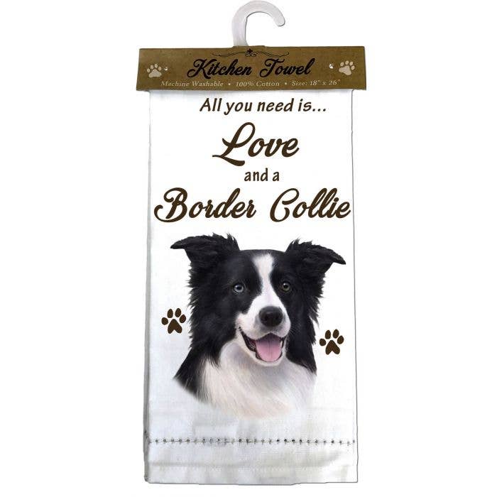 Border Collie Kitchen Towel