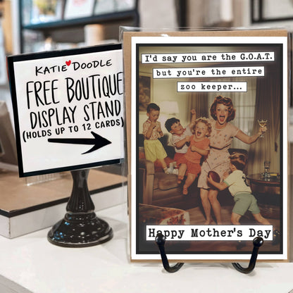 Funny Mothers Day Cards w/Display Stand | Mothers Day Gifts