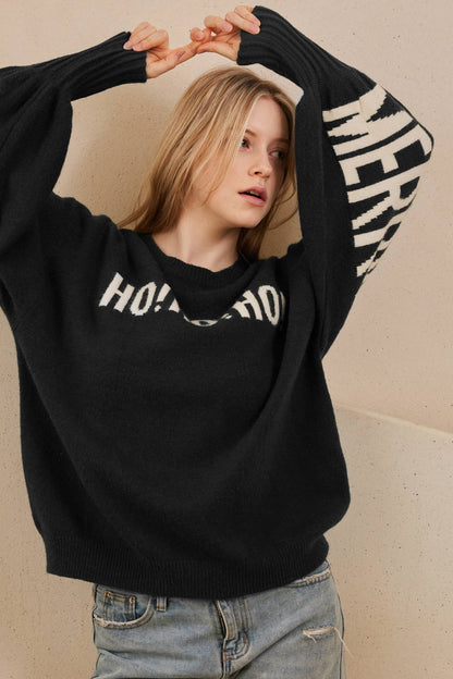 OVERSIZE Christmas Sweater with Lettering