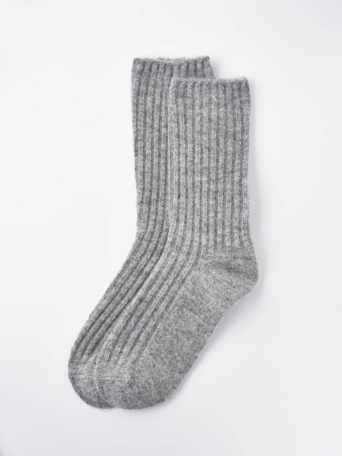 Rufia - 5-Pair Set of Solid Color Wool-Blend Socks