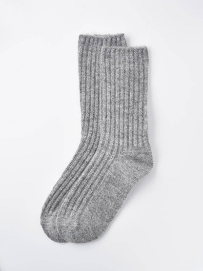 Rufia - 5-Pair Set of Solid Color Wool-Blend Socks