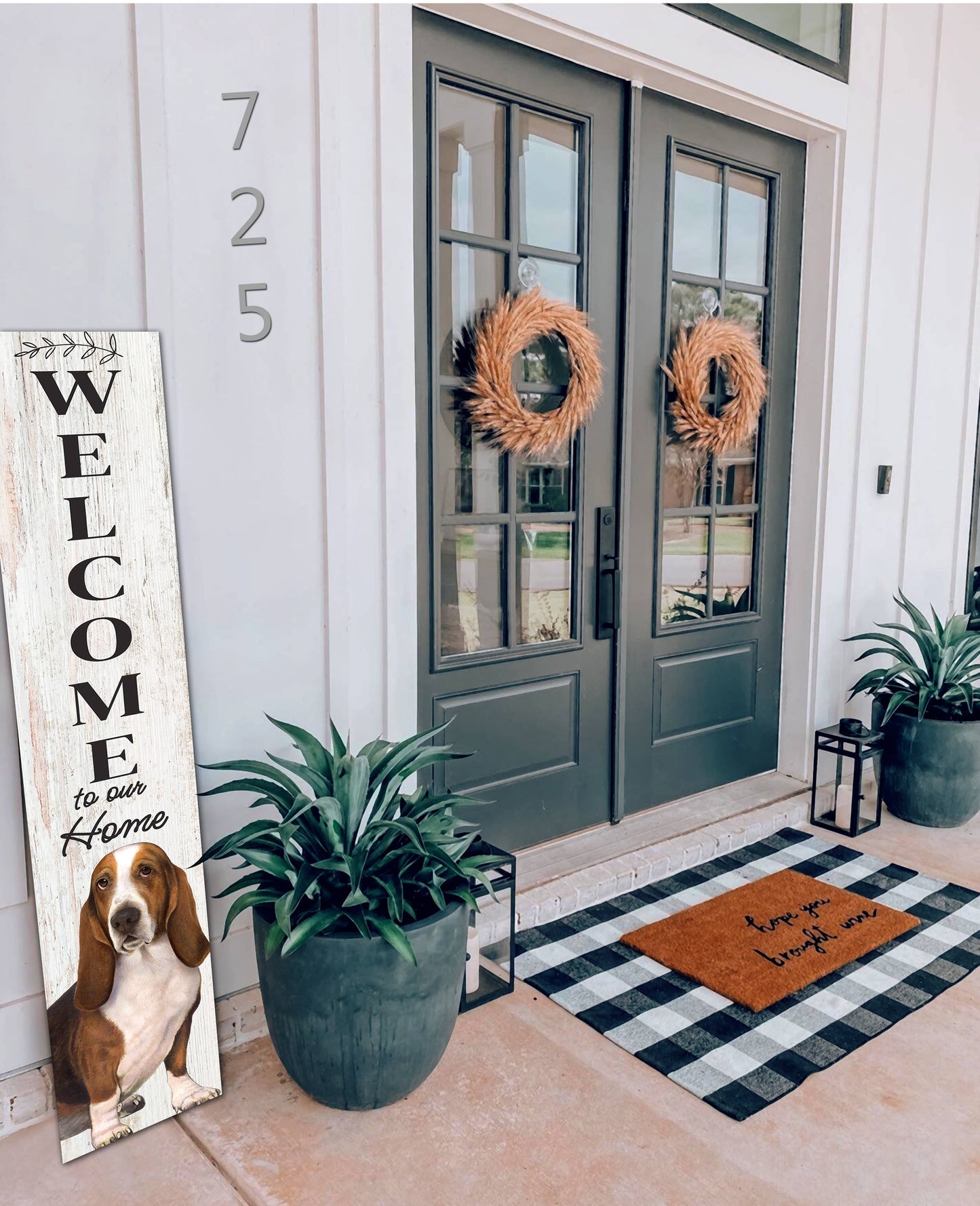 Basset Hound Welcome sign