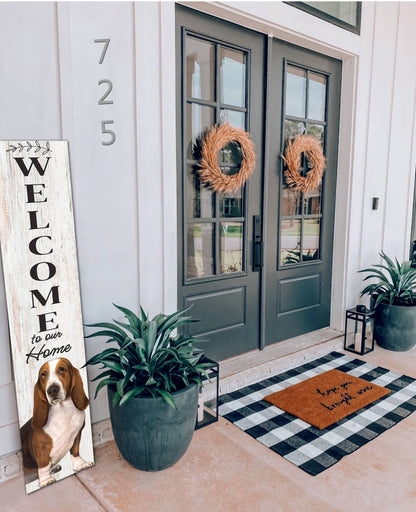 Basset Hound Welcome sign