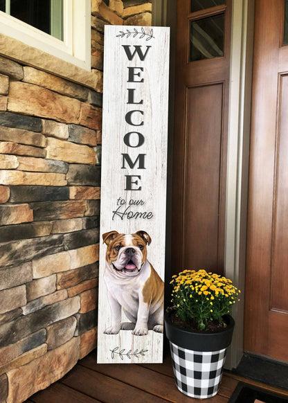 Bulldog Welcome sign