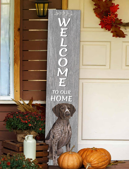 German Shorthaired pointer Welcome sign