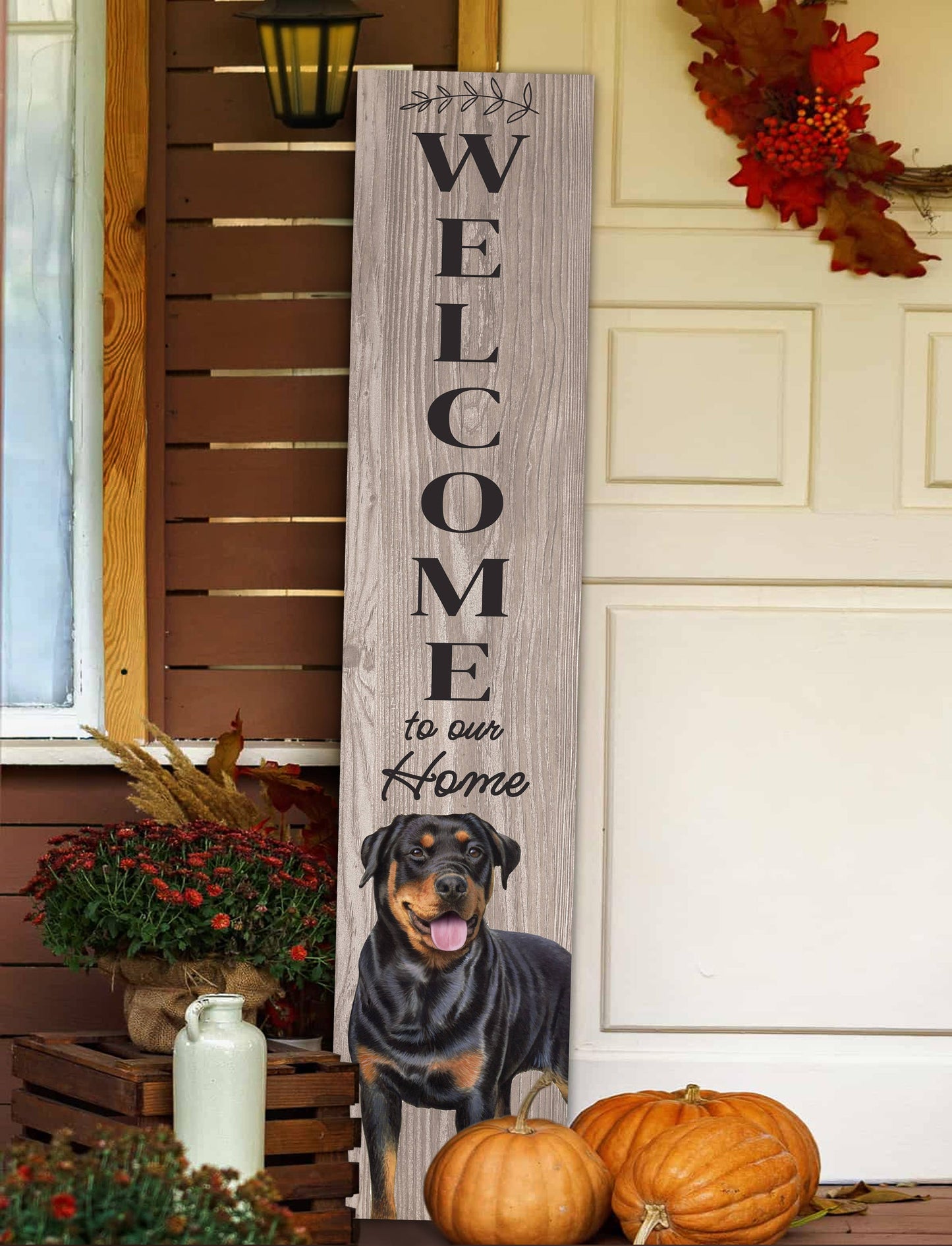 Rottweiler Welcome sign