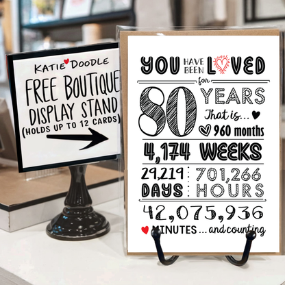 80th Birthday Cards / Anniversary / Gifts - Bulk
