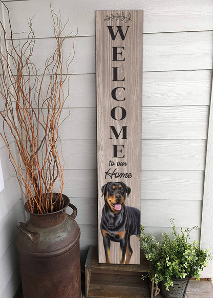 Rottweiler Welcome sign