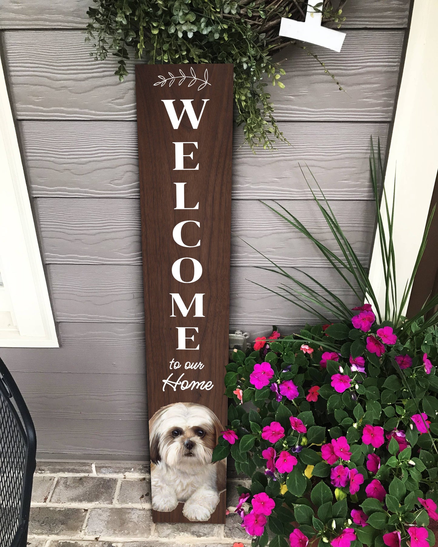 Shih Tzu Welcome sign