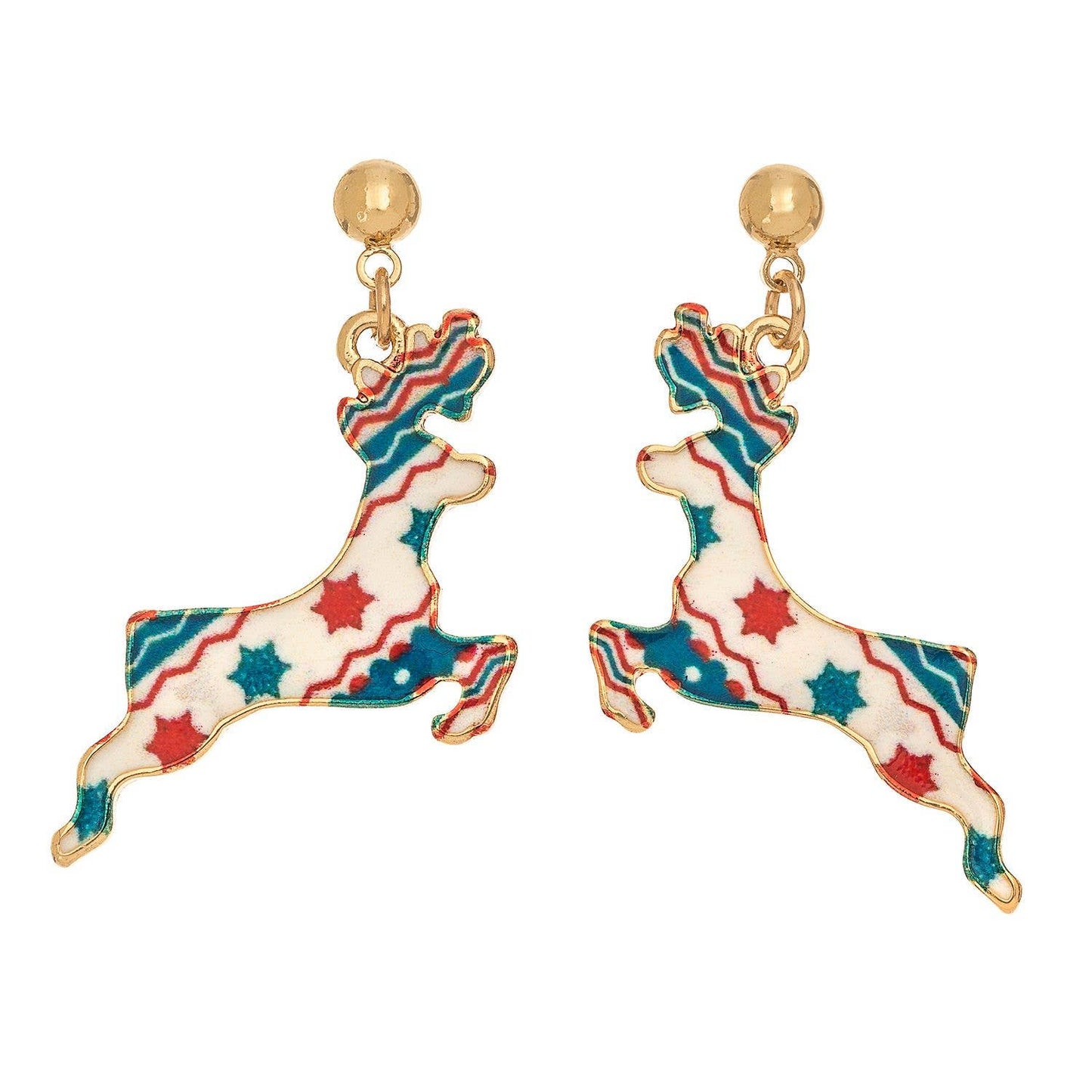 Sale - Holiday Ugly Sweater Reindeer Christmas Drop Earring