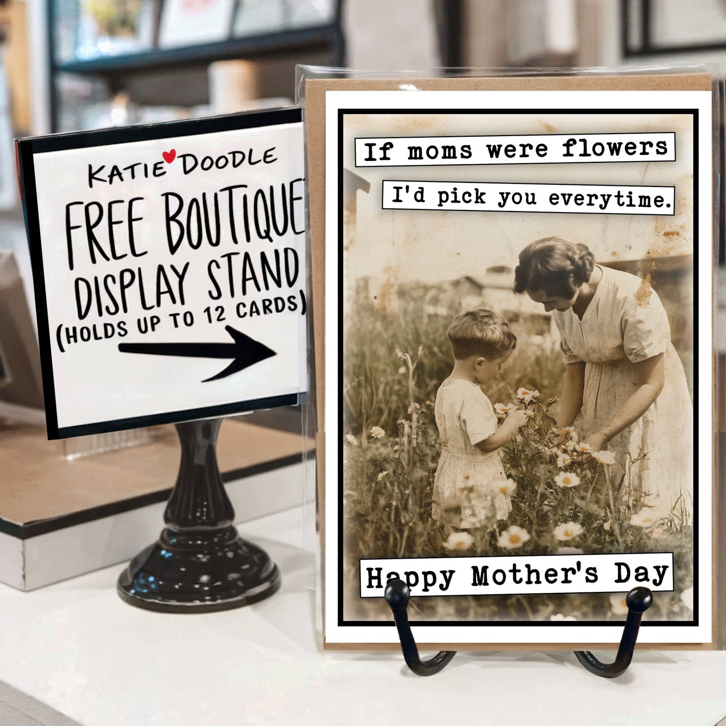 Happy Mothers Day Cards & Display Stand | Mothers Day Gifts