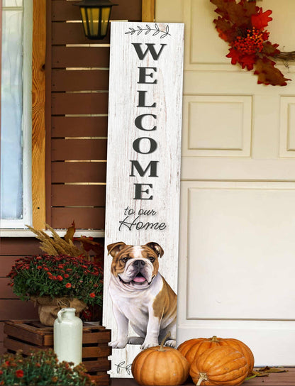Bulldog Welcome sign