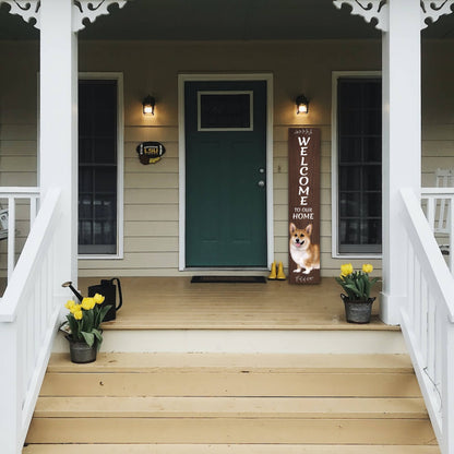 Welsh Corgi Welcome sign