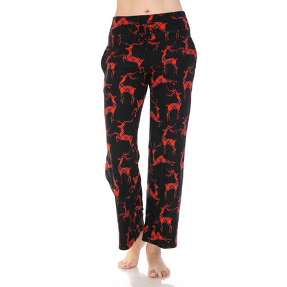 Buttery Soft Print Pajama Pants with Drawstring