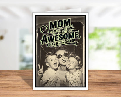 Funny Mothers Day Cards + Display Stand | Mothers Day Gifts