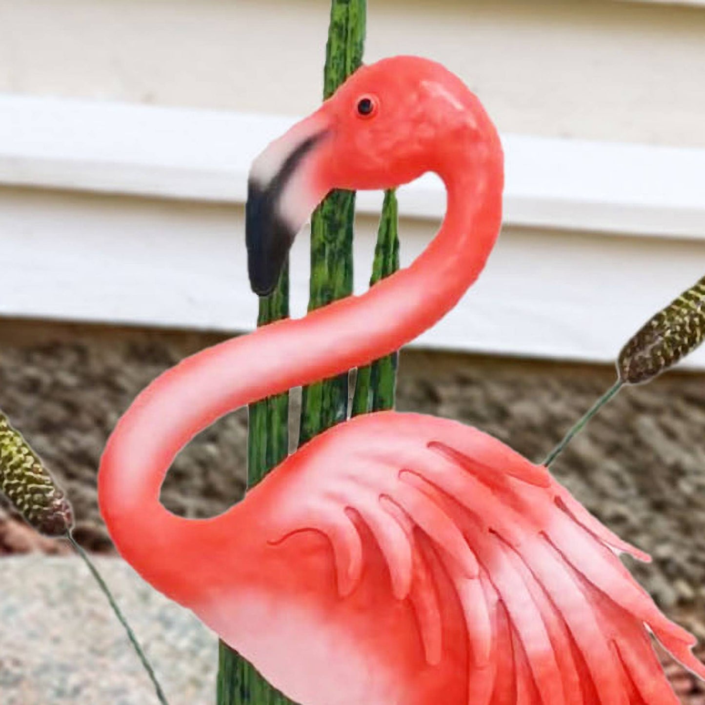 21.7" Iron Flamingo Stake