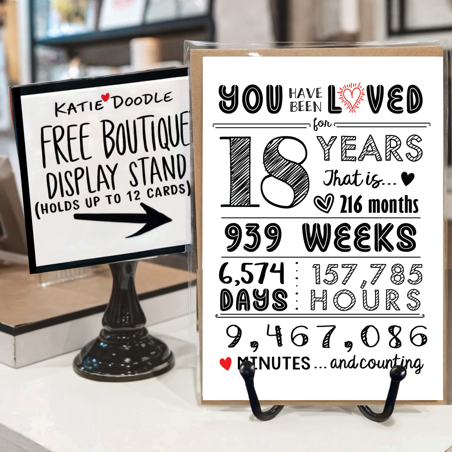 18th Birthday Cards, Gifts, Party Supplies (Years Loved 18)
