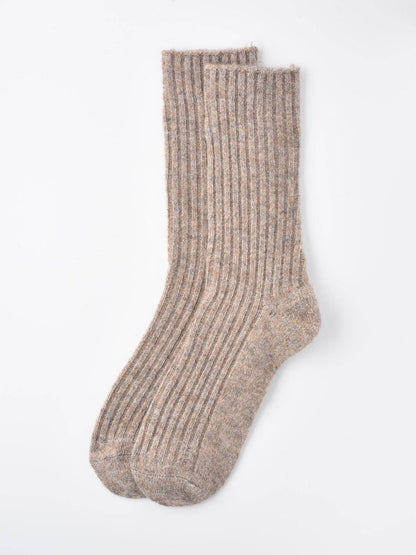 Rufia - 5-Pair Set of Solid Color Wool-Blend Socks