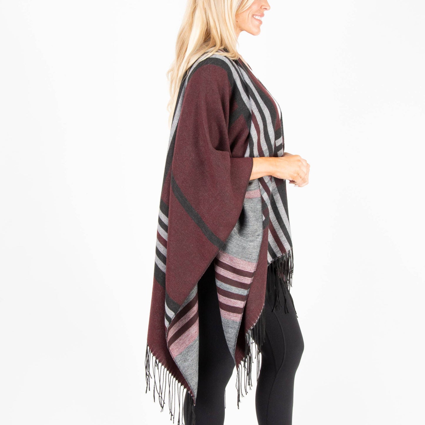Sale - Holland Oversized Reversible Plaid Cardigan