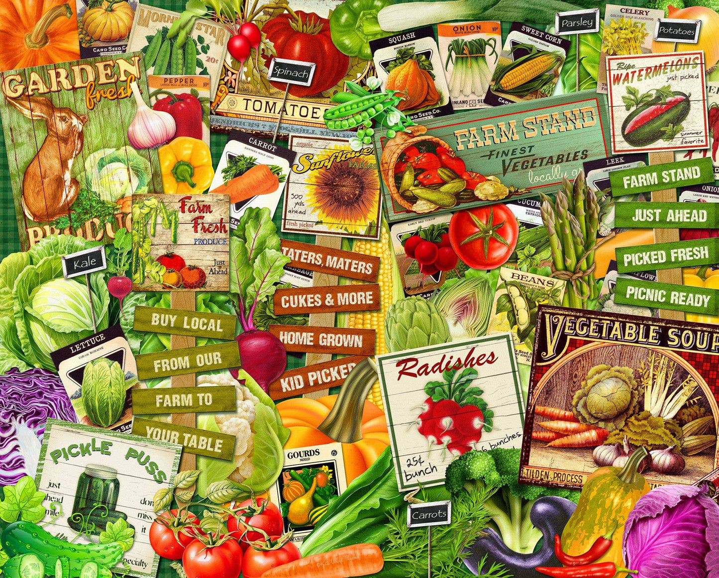 Eat Your Veggies 1000 Piece Jigsaw Puzzle