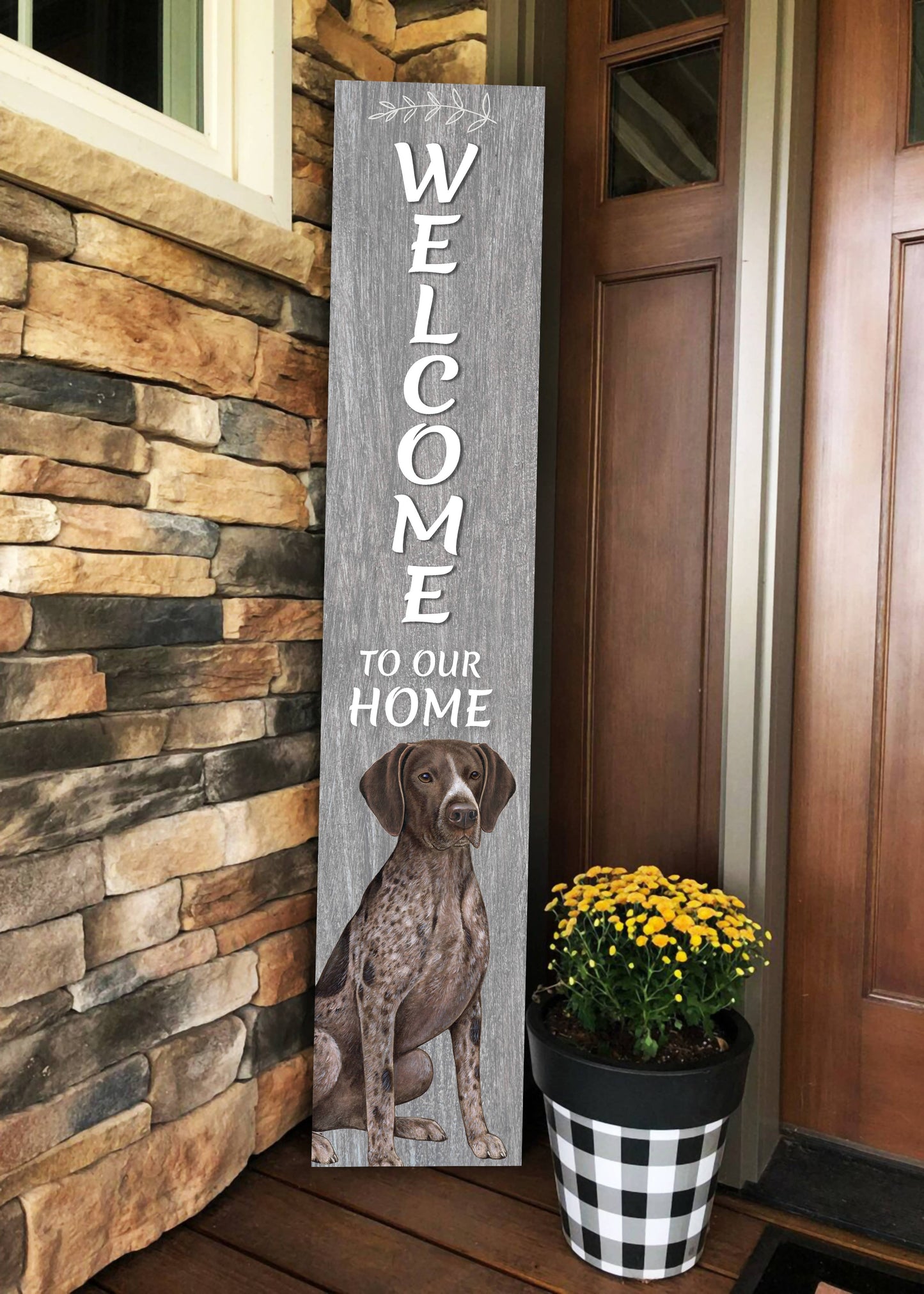 German Shorthaired pointer Welcome sign