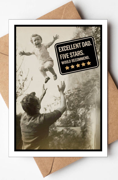 Funny Fathers Day Cards | Free Display Stand | Made in US