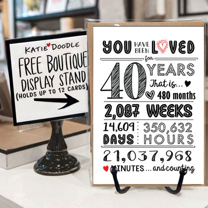 40th Birthday Cards / Anniversary / Gifts - Bulk