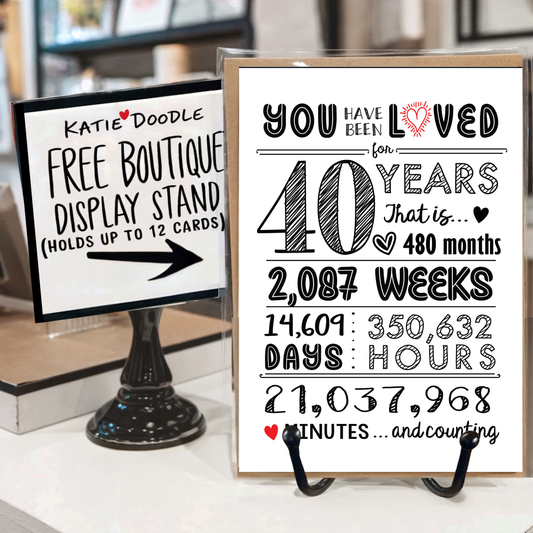 40th Birthday Cards / Anniversary / Gifts - Bulk