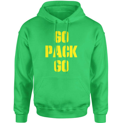 Go Pack Go Green Bay Adult Hoodie Sweatshirt
