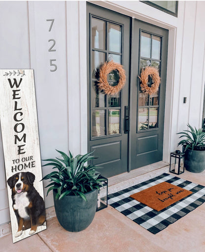 Bernese Mt. Dog Welcome sign