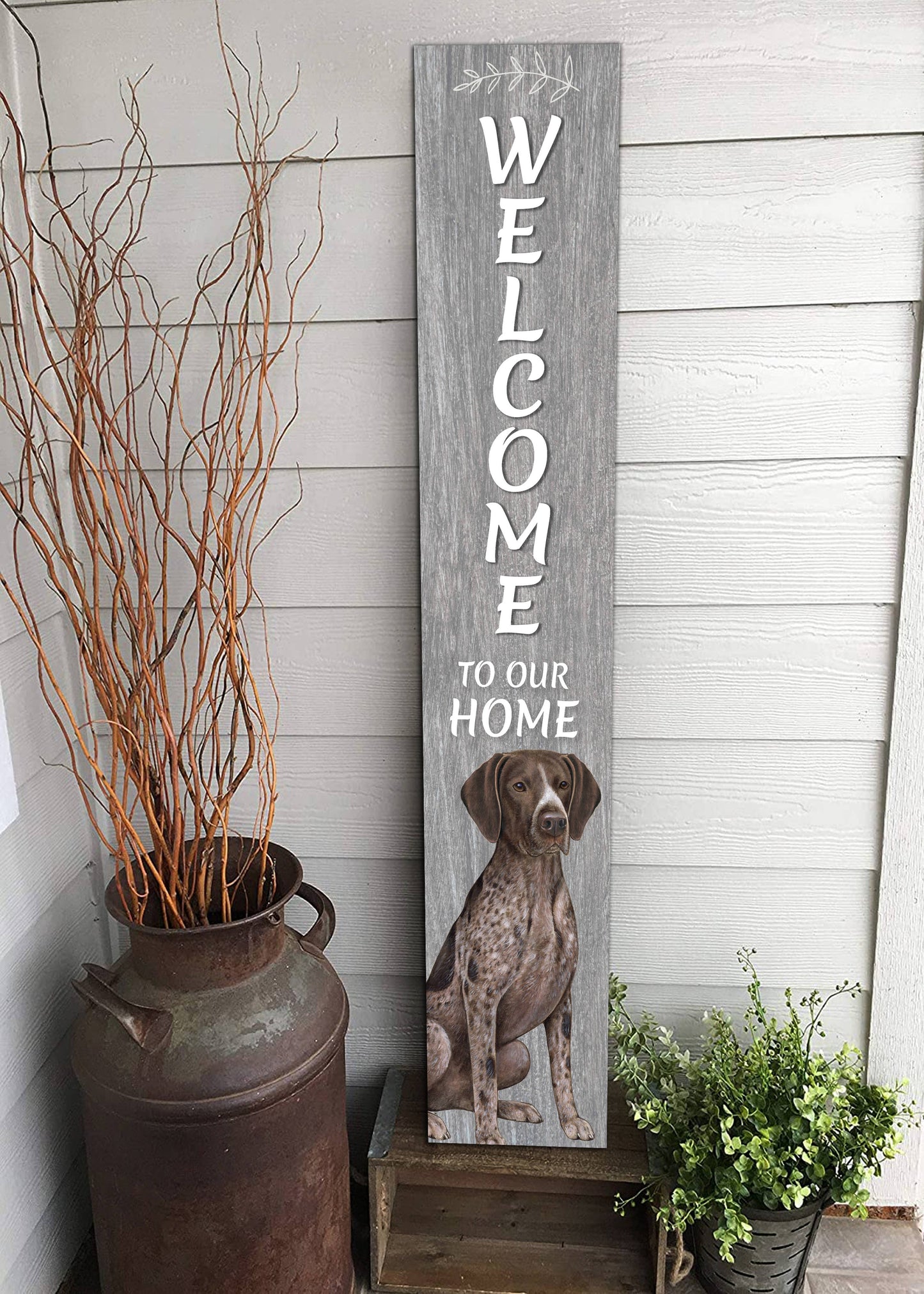 German Shorthaired pointer Welcome sign