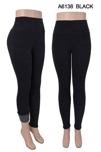 A6138 WINTER LEGGINGS THICKER FLEECE INSIDE 12PCS/PACK