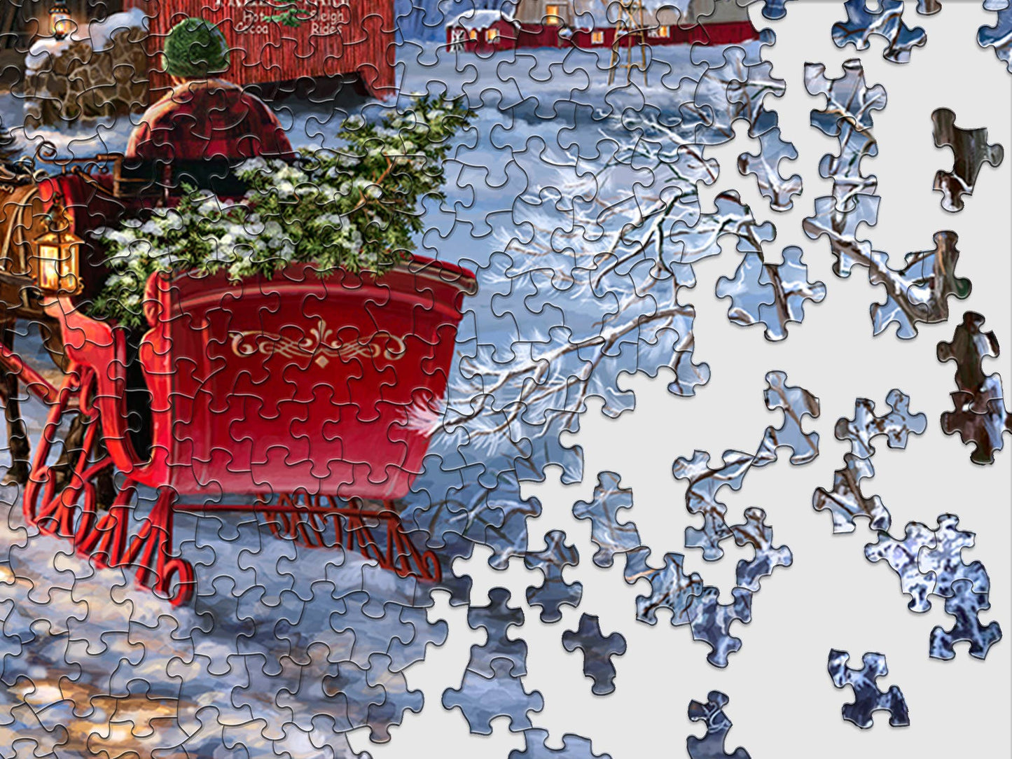Starry Winter Night 1000 Piece Jigsaw Puzzle