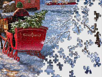 Starry Winter Night 1000 Piece Jigsaw Puzzle
