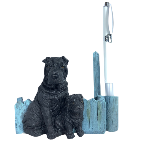 Sharpei, black XXX Note Holder